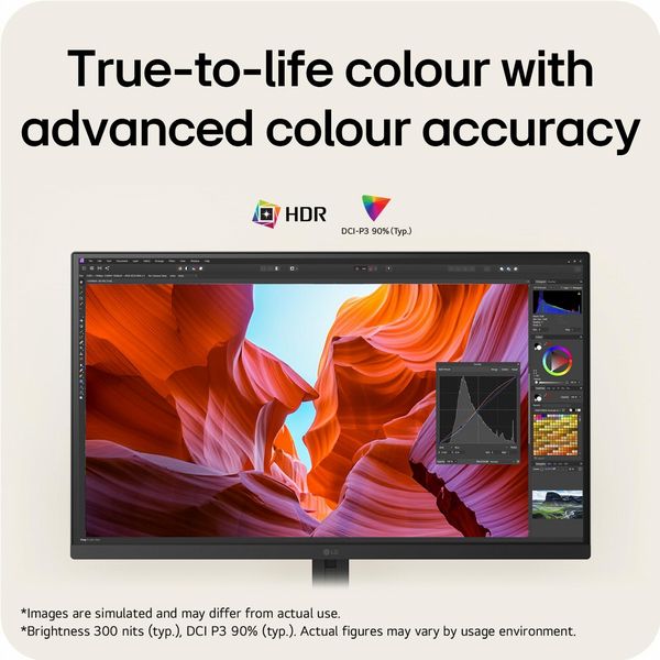 LG UltraFine 27U730B-B 27-inch 4K USB-C Monitor