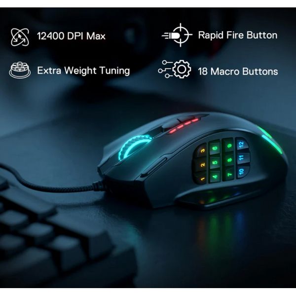 Redragon M908 Impact MMO Gaming Mouse