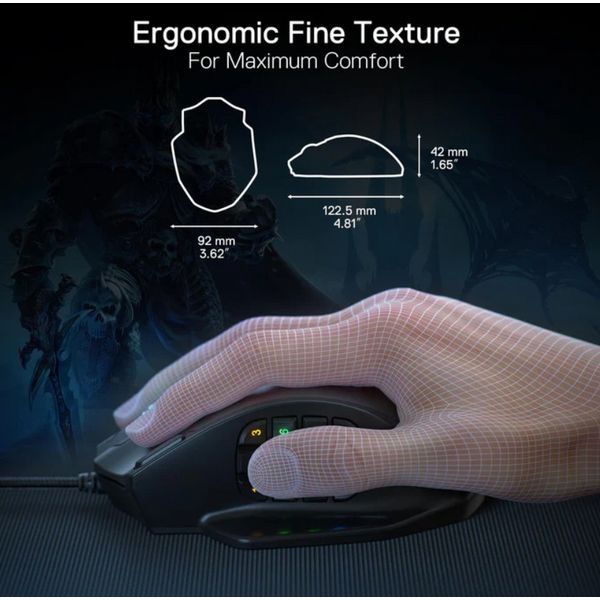 Redragon M908 Impact MMO Gaming Mouse