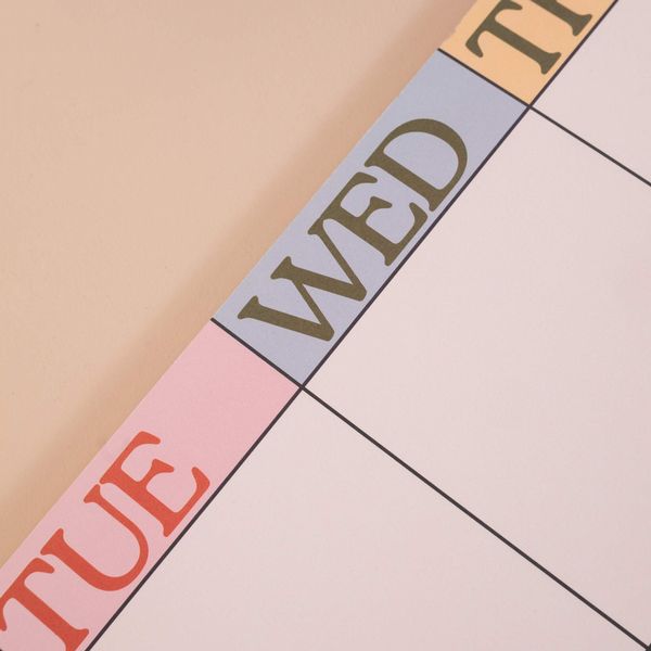 A4 Weekly Planner Pad | Scandi