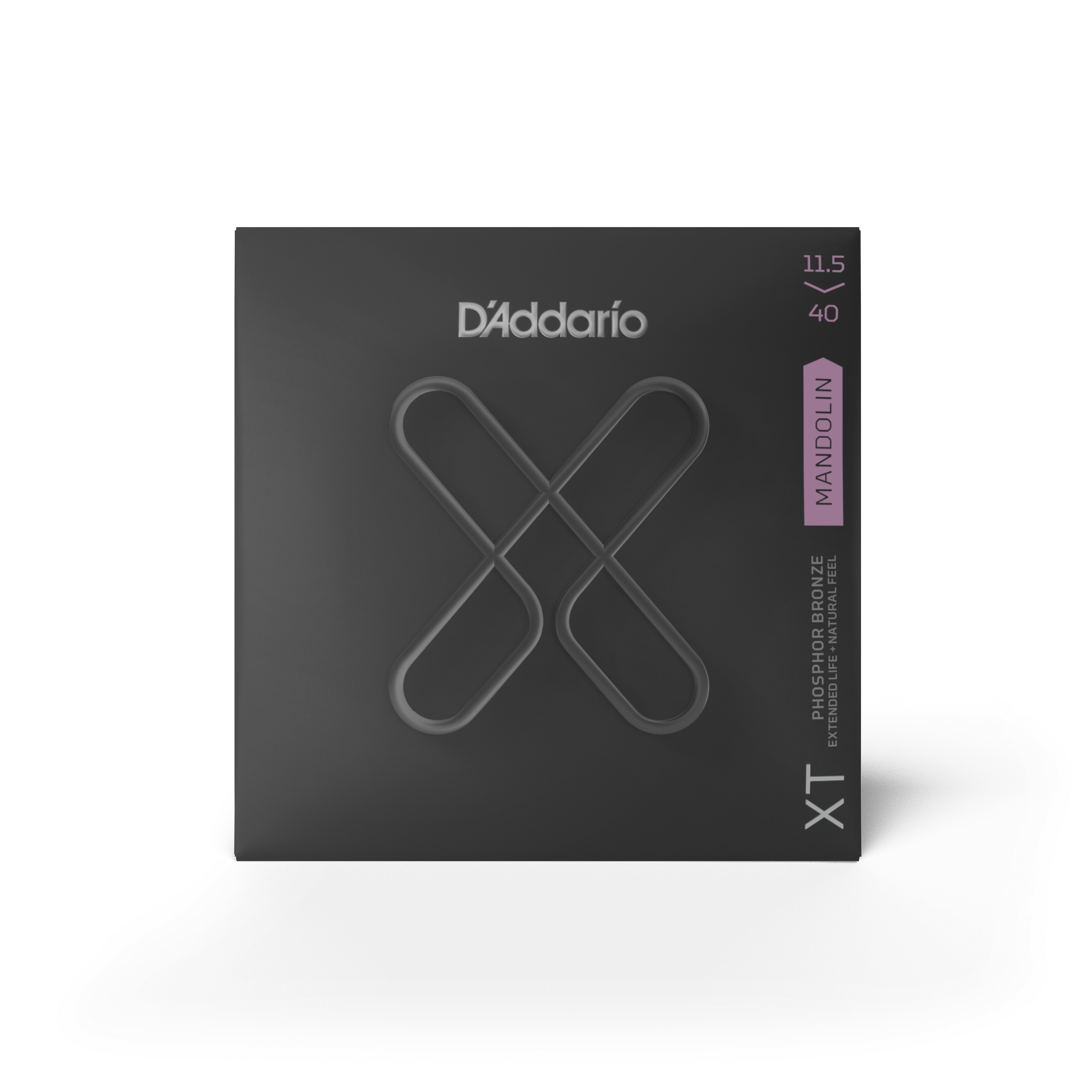 D'Addario XTM11540, XT Mandolin Phosphor Bronze, Custom Medium, 11.5-40