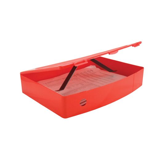 Q-Connect BoxFile Foolscap Polyprop Red