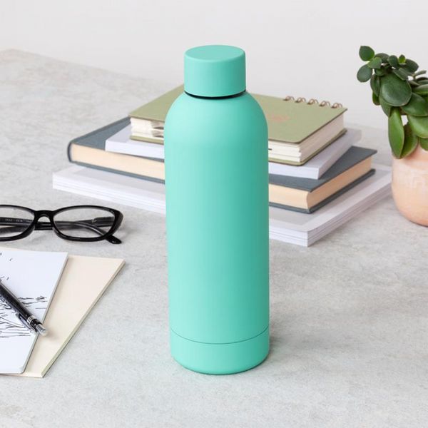 Water bottle - Mint green (stainless steel, 500ml)