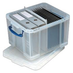 Really Useful 64 Litre Storage Box H310 x W440 x D710mm Clear - Each