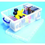 Really Useful 50 Litre Storage Box H230 x W440 x D710mm Clear - Each